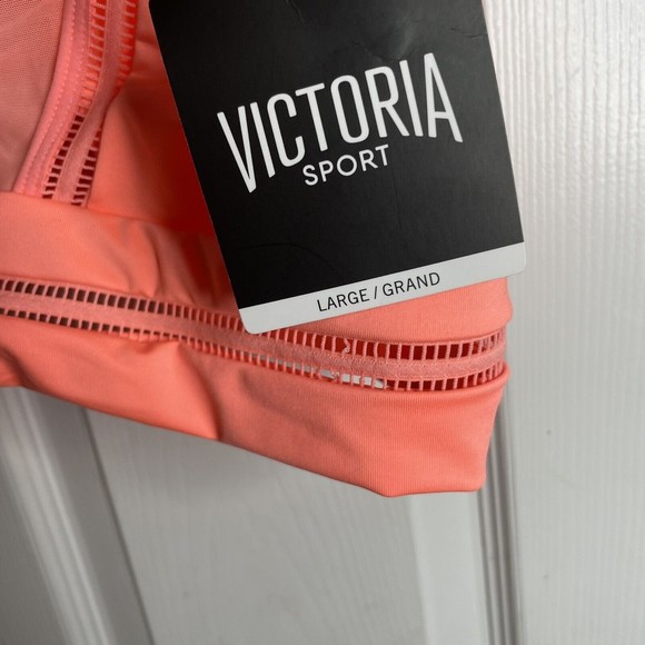 Victoria's Secret Sport Bra Womens Large Orange Racerback New - Picture 5 of 6